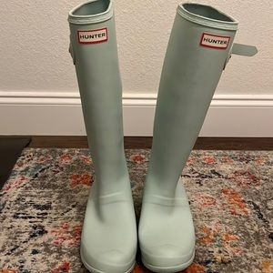 Hunter Mint Rain Boots